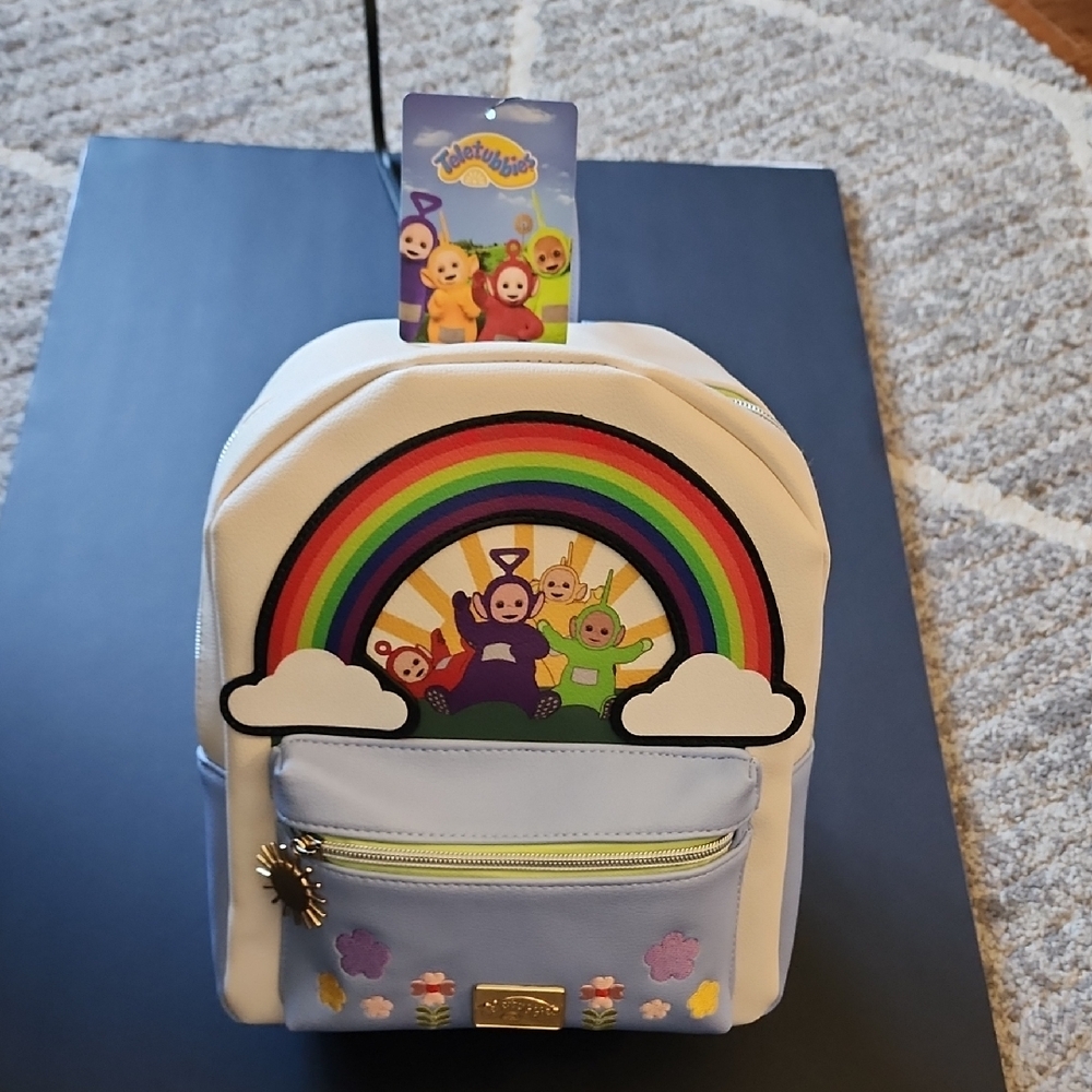 Teletubbies Rainbow Flower Mini Backpack.  NWT.